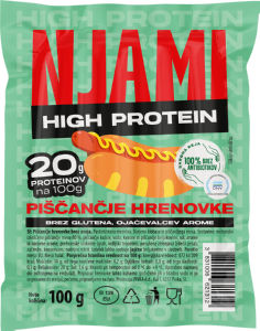 Hrenovke Njami, High Protein, 100 g