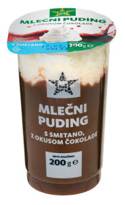Puding Tuš, čokolada s smetano, 200 g
