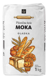 Moka Tuš, bela, gladka, 1 kg