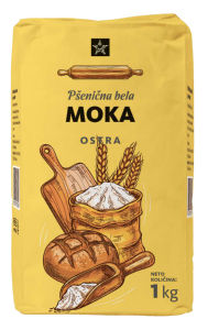 Moka Tuš, bela, ostra, 1 kg