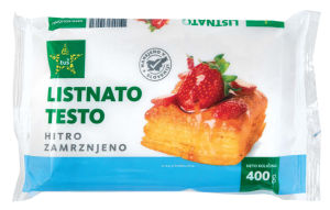 Listnato testo Tuš, zamrznjeno, 400 g