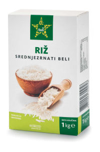 Riž Tuš, beli, srednjezrnat, 1 kg