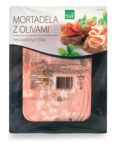 Narezek Tuš, mortadela z olivami, 150 g