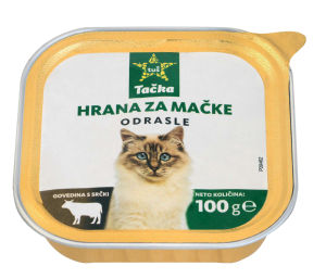 Hrana za mač.Tačka, pašt. gov., srčki, 100 g