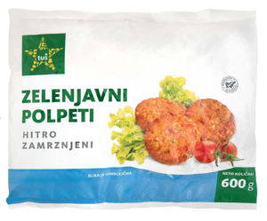 Polpeti Tuš, zelenjavni, zamrznjeno, 600 g