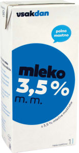 Mleko Vsakdan, 3,5 % m.m, 1 l