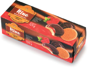 Biskvit Nino, malina, 125 g