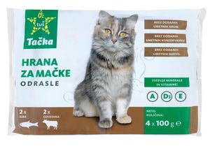 Tačka 2 x govedina+2 x riba, 4x100g