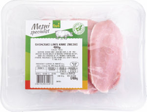 Svinjski laks kare Tuš, zrezki, 480 g