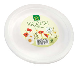 Krožnik Tuš, okrogli, slad.trs, fi 17cm, 12/1