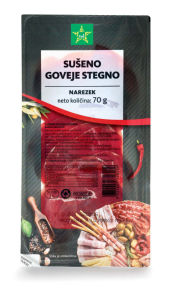 Narezek Tuš, sušeno goveje stegno, 70 g