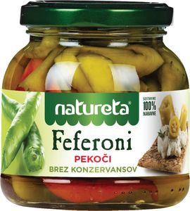 Feferoni Natureta, pekoči, 260 g