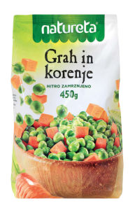 Grah in korenje Natureta, zamrznjeno, 450 g