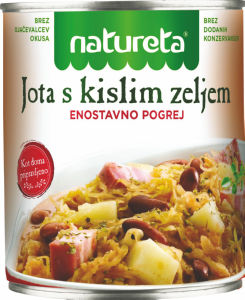 Jota Natureta, s kislim zeljem, 840 g