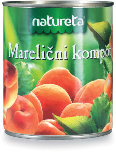 Kompot Natureta, marelica, 820 g