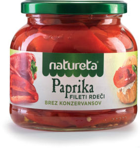 Paprika Natureta, file, rdeča, 530 g
