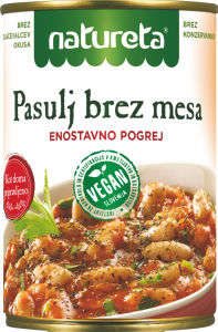 Pasulj Natureta, brez mesa, 415 g