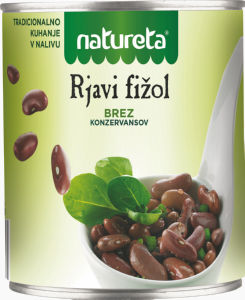 Fižol Natureta, rjavi, 800 g