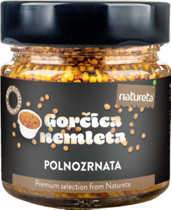 Gorčica Natureta, polnozrnata, 230 g