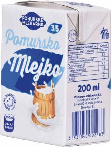 Mleko Milki, 3,5 % m.m., 0,2 l