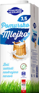 Mleko Pomursko, 3,5 % m.m., 6 x 1 l