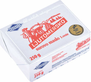 Ljutomersko surovo maslo, 250 g