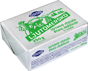 Maslo Ljutomersko, brez laktoze, 250 g