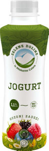 Tekoči jogurt Zelene doline, gozdni sadeži, 1,1 % m. m., 500 g