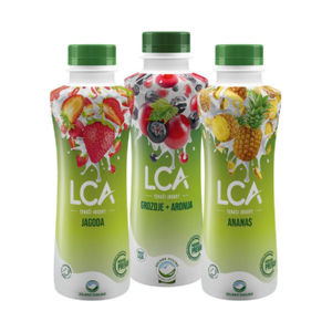 Jogurt Lca, tekoči, jagoda, 1,1% m.m., 500 g
