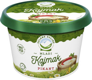 Mladi kajmak Zelene doline, s čilijem in paradižnikom, 150 g