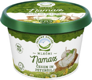 Namaz mlečni, česen in peteršilj, 150 g