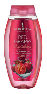 Oljni gel za prhanje Afrodita, Red Grapes, 250 ml