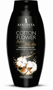Gel za prhanje kremni Afrodita, Cotton flower, 250 ml