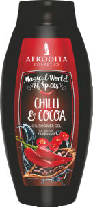 Gel za prhanje oljni Afrodita, Chili & Cocoa, 250 ml