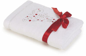 Brisača Svilanit, Star tree, bela 50 x 100 cm