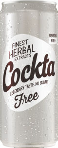 Cockta Free, s sladili, 0,33 l