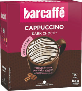 Cappuccino Barcaffe, Dark Chocolate, manj sladkorja, 160g