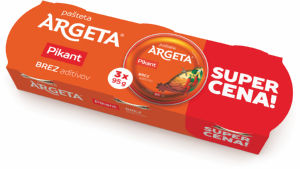 Pašteta Argeta, kokošja, pikant, 3 x 95 g