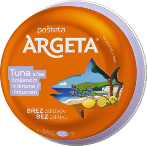 Pašteta Argeta, tunina, timijan, limona, 95 g