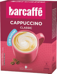 Napitek Barcaffe, Cappuccino, manj sladkorja, 100 g