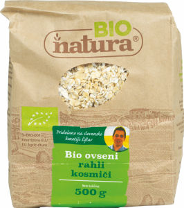 Kosmiči Bio Natura, ovseni, rahli, 500 g