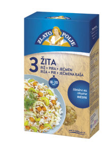 Mešanica žit Zlato polje, riž, pira, ječmen, 800 g