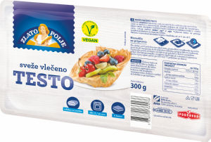 Testo Zlato Polje, vlečeno, sveže, 300 g