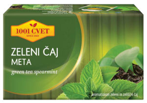 Čaj 1001, zeleni, meta, 40 g