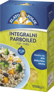 Riž Zlato Polje, rjavi, parboiled, 800 g