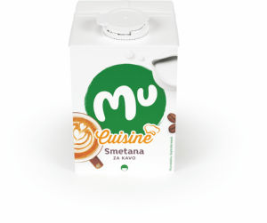 Smetana MU, Cuisine, za kavo, 10 % m.m., 500 ml