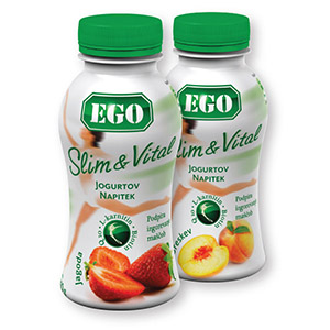 Jogurtov napitek Ego, S&V, jagoda, 250 g