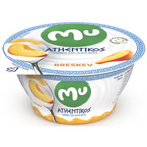 Jogurt Mu Athentikos, breskev, 150 g