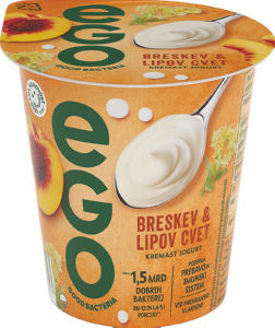 Jogurt Ego, breskev, lipov cvet, 150 g