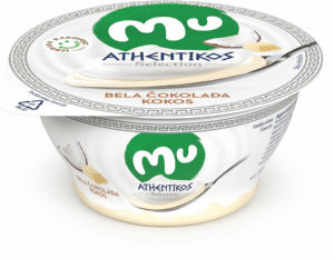 Jogurt Mu Athentikos, Selection, bela čokolada, kokos, 150 g